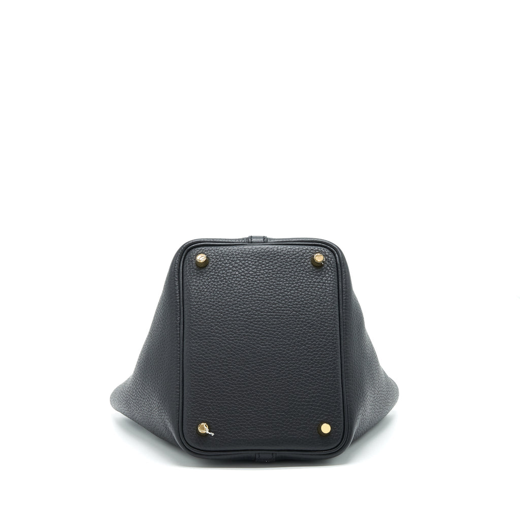 HERMES PICOTIN 18 LOCK BAG BLACK GHW