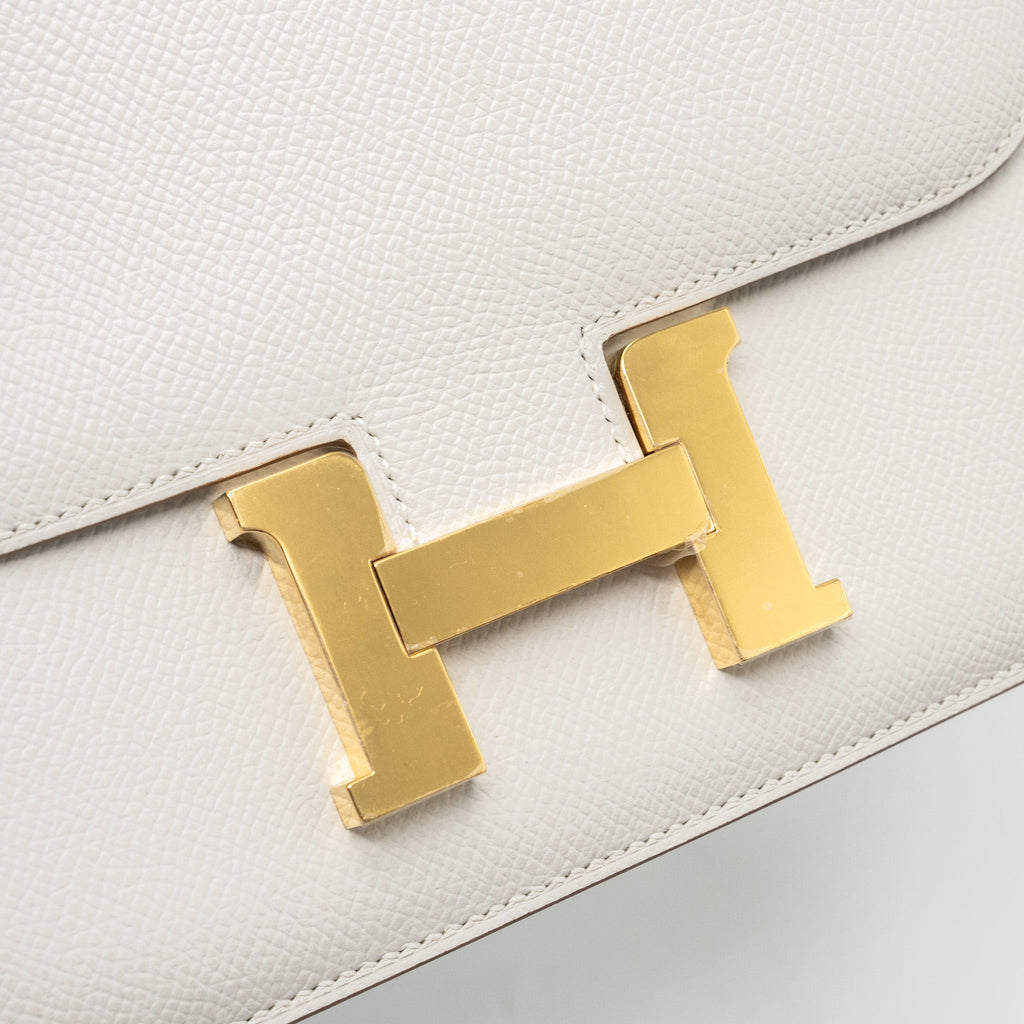 HERMES MINI CONSTANCE EPSOM GRIS PALE GHW