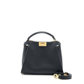 FENDI SMALL PEEKABOO ICONIC BAG CALFSKIN BLACK GHW