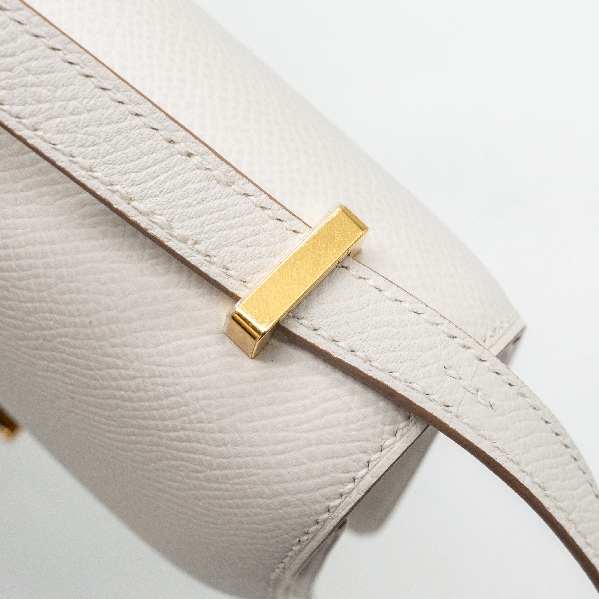HERMES MINI CONSTANCE EPSOM GRIS PALE GHW