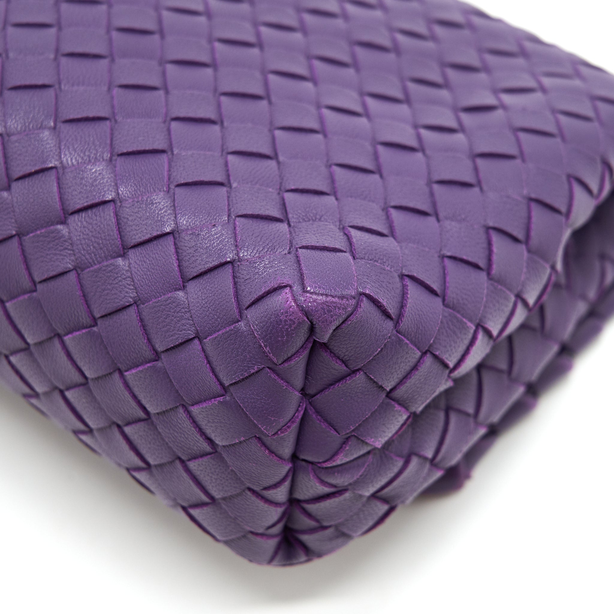 BOTTEGA VENETA OLYMPIA BAG IN PURPLE