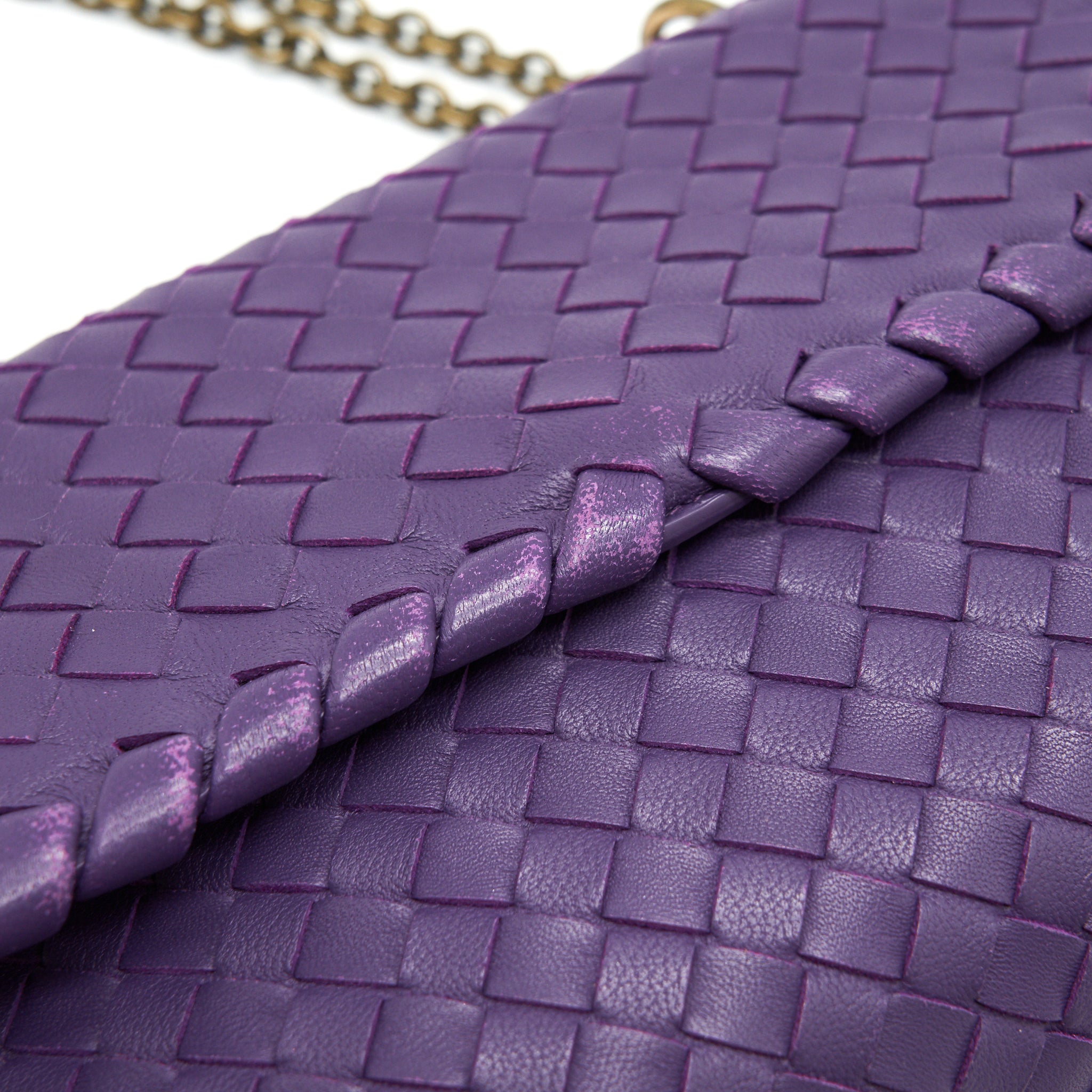 BOTTEGA VENETA OLYMPIA BAG IN PURPLE