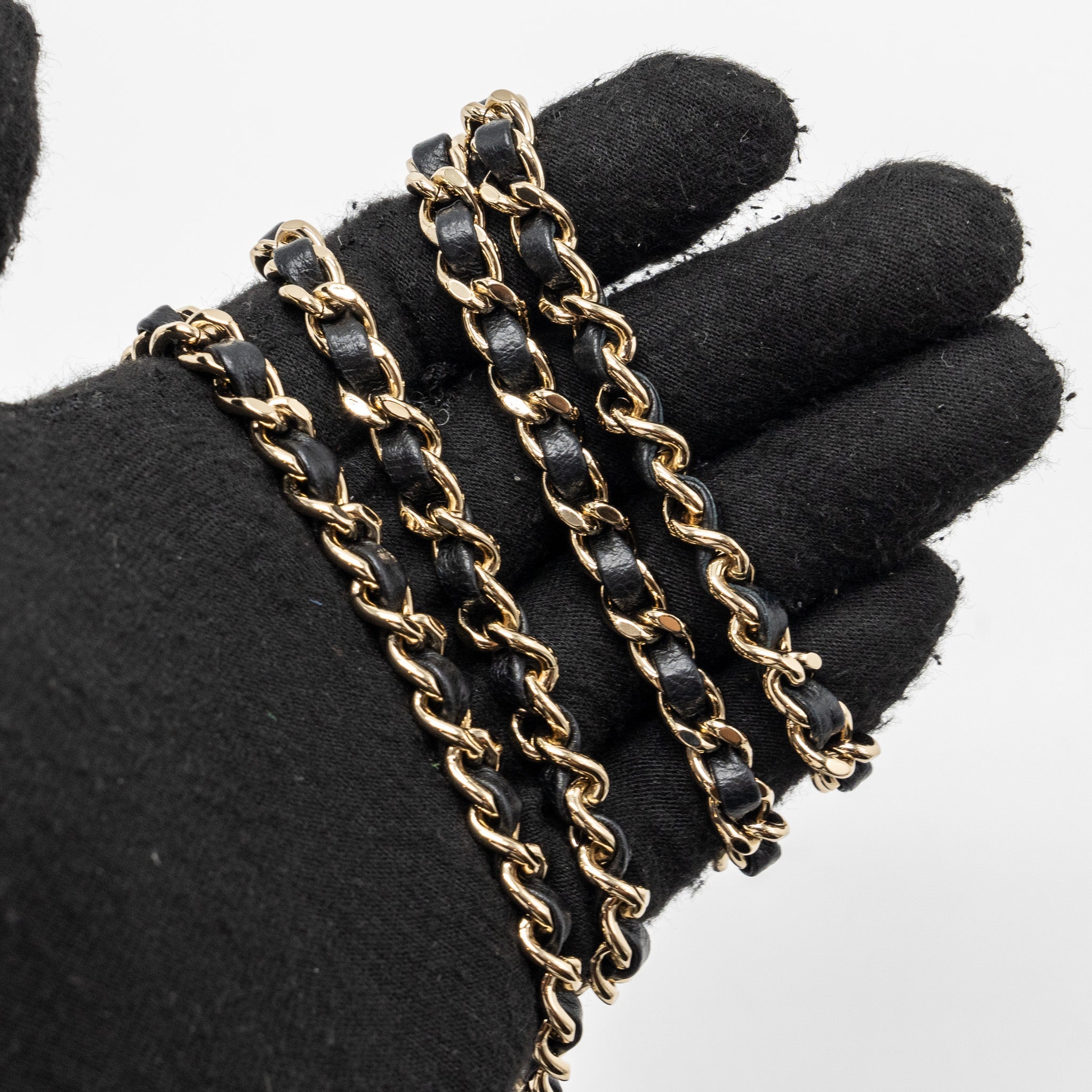 CHANEL TOP HANDLE MINI RECTANGULAR LAMBSKIN BLACK LGHW(MICROCHIP)