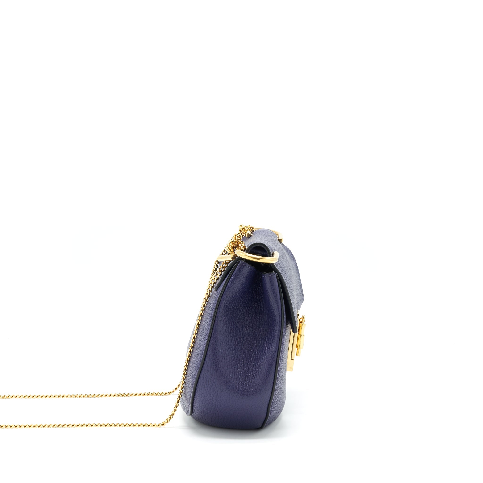 CHLOE DREW BAG DARK BLUE GHW