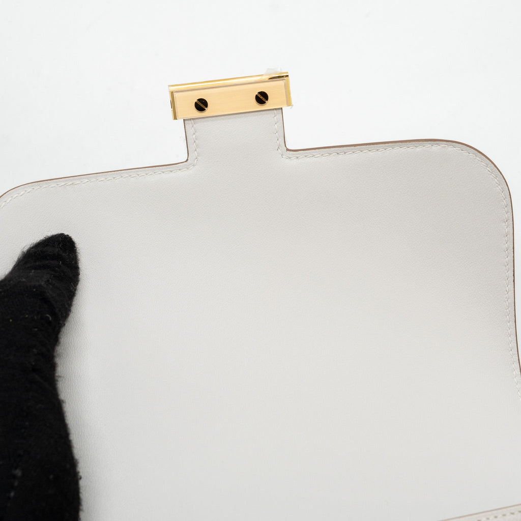 HERMES MINI CONSTANCE EPSOM GRIS PALE GHW