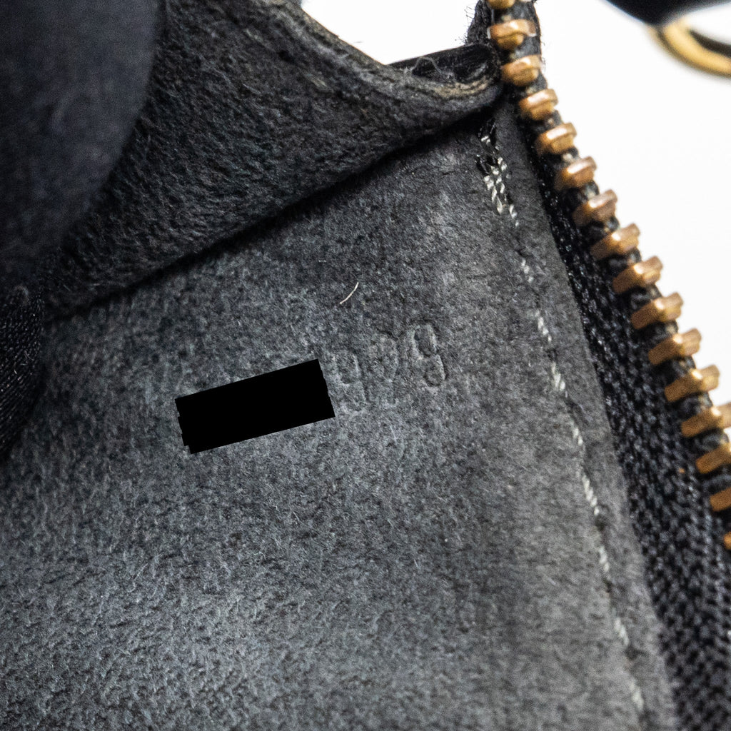 LOUIS VUITTON POCHETTE ACCESSORIES EPI LEATHER BLACK SHW