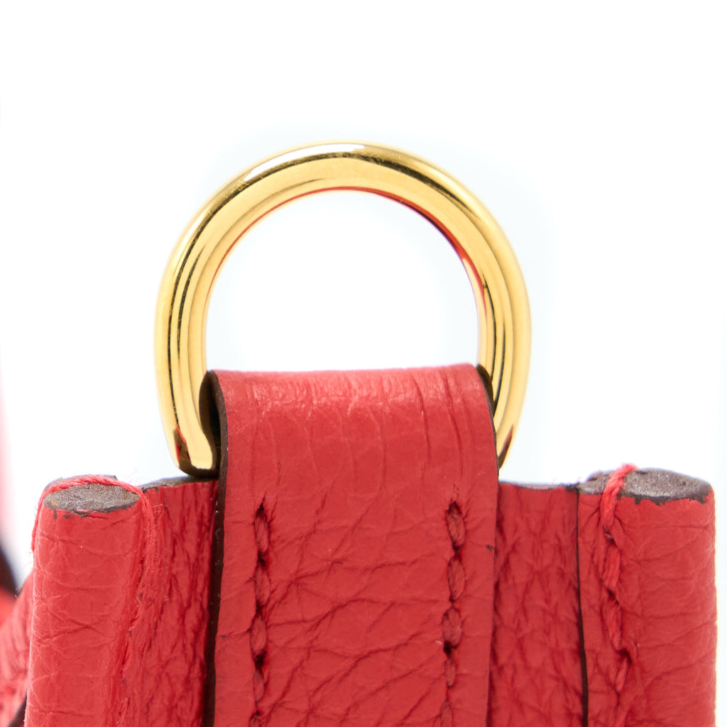 HERMES MINI EVELYNE TAURILLON MAURICE COEUR/COEU FRID GHW