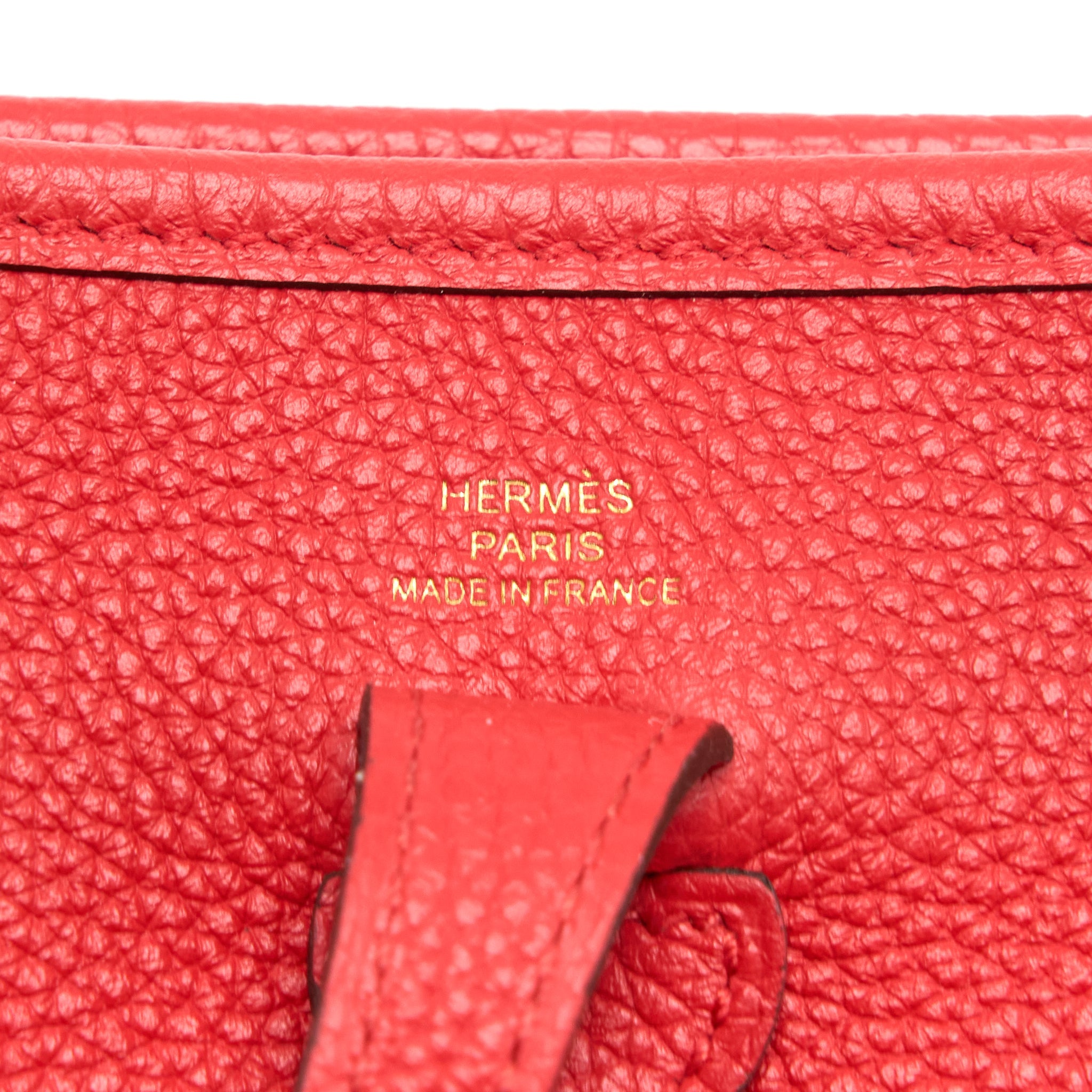 HERMES MINI EVELYNE TAURILLON MAURICE COEUR/COEU FRID GHW