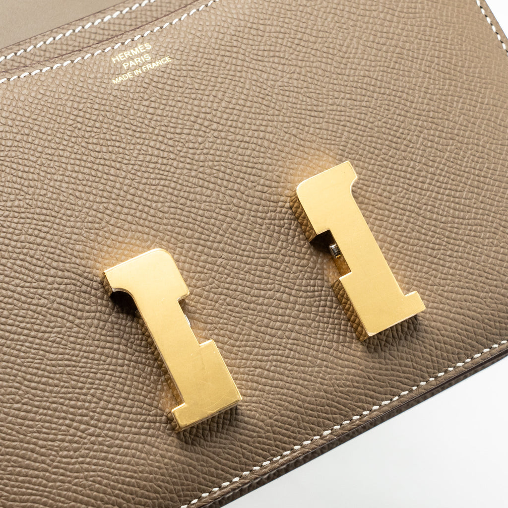 HERMES MINI CONSTANCE EPSOM ETOUPE GHW