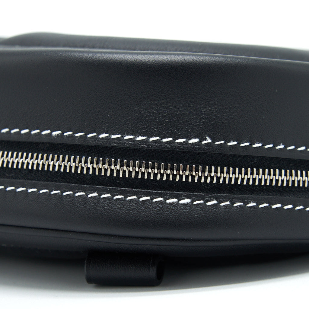 HERMES IN THE LOOP BELT BAG SWIFT BLACK/ BLUE SAPHIR SHW