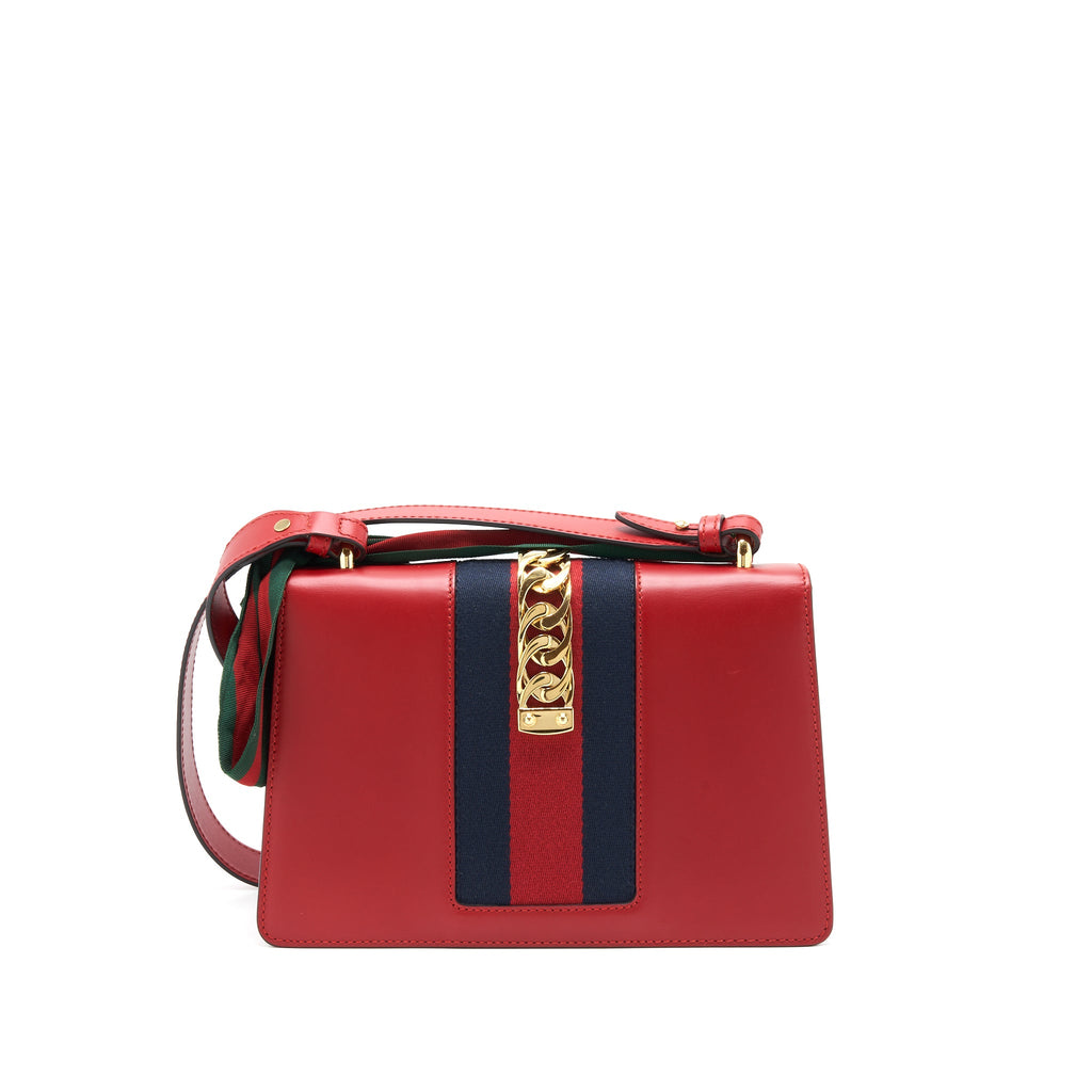 GUCCI SYLVIA BAG RED GHW