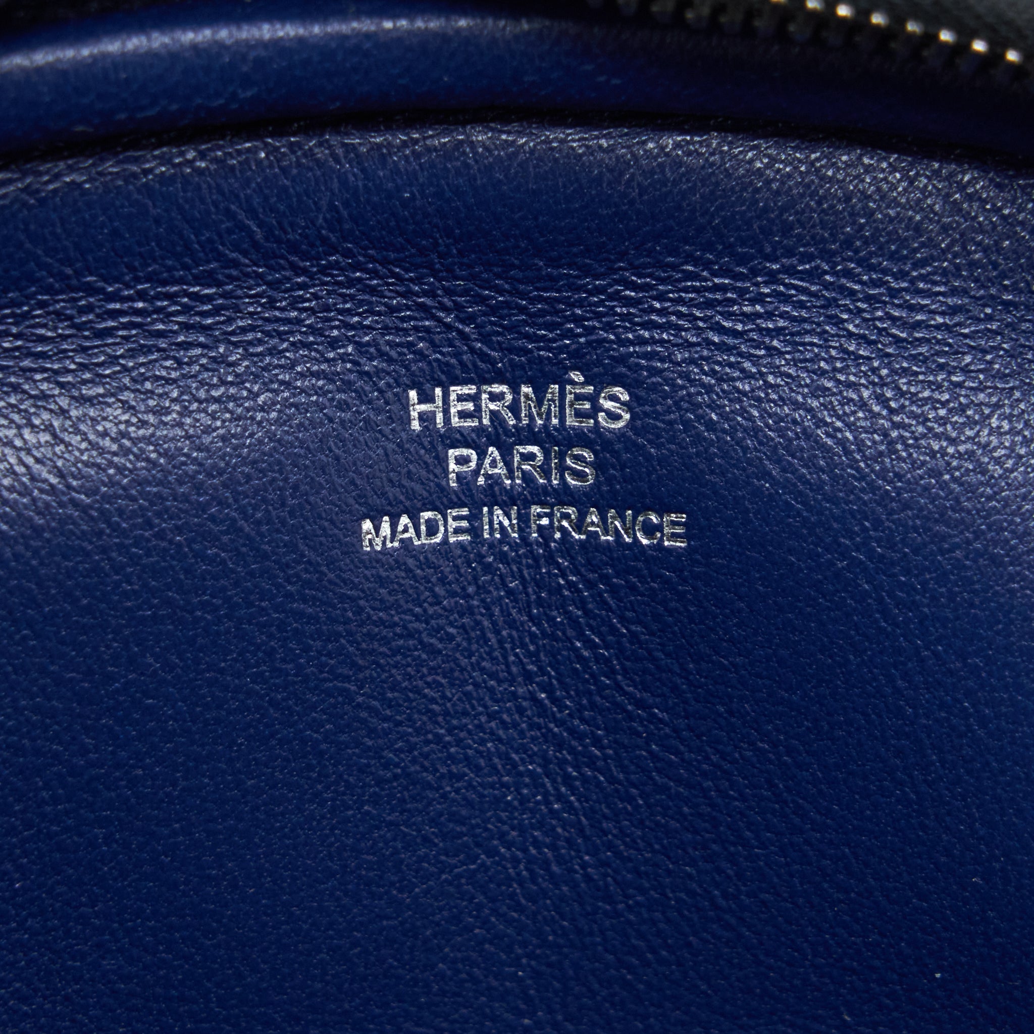 HERMES IN THE LOOP BELT BAG SWIFT BLACK/ BLUE SAPHIR SHW