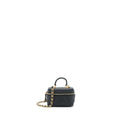 CHANEL TOP HANDLE MINI ZIPPER SOFT VANITY WITH CHAIN CAVIAR BLACK GHW