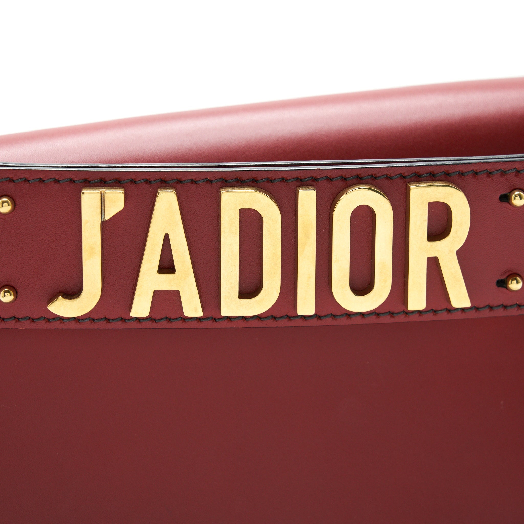 DIOR J'ADIOR CLUTCH WITH HANDLE RED WITH GHW