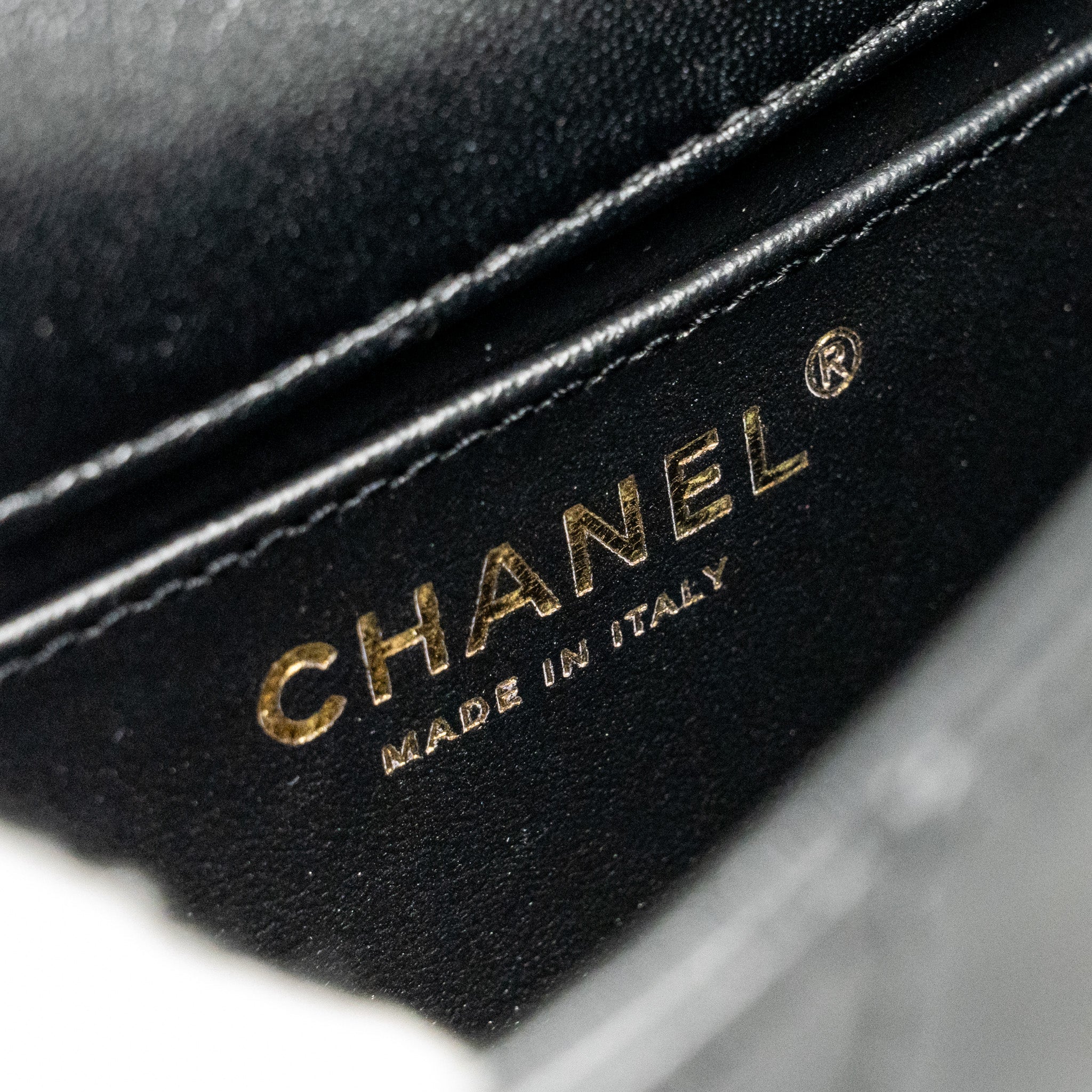 CHANEL 25C COCO LOVE ADJUSTABLE CHAIN SHINY LAMBSKIN BLACK GHW (MICROCHIP)