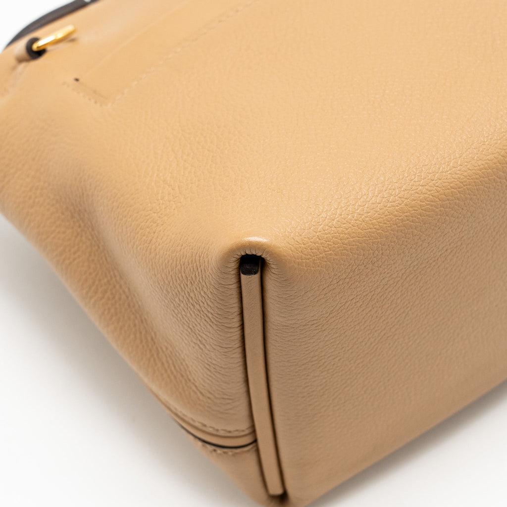 HERMES MINI 2424 24/24-21 BAG EVERCOLOR/SWIFT CHAI/FAUVE GHW