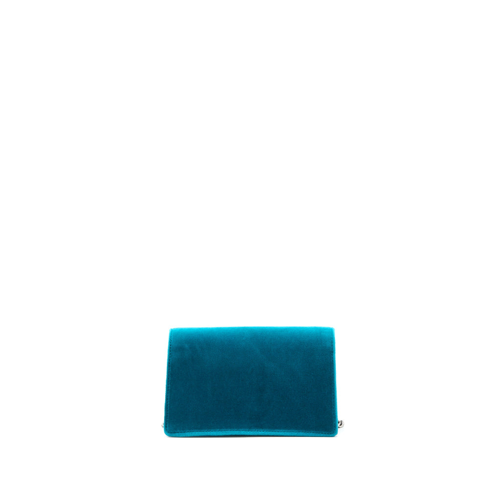GUCCI SUPER MINI DIONYSUS BAG VELVET BLUE SHW