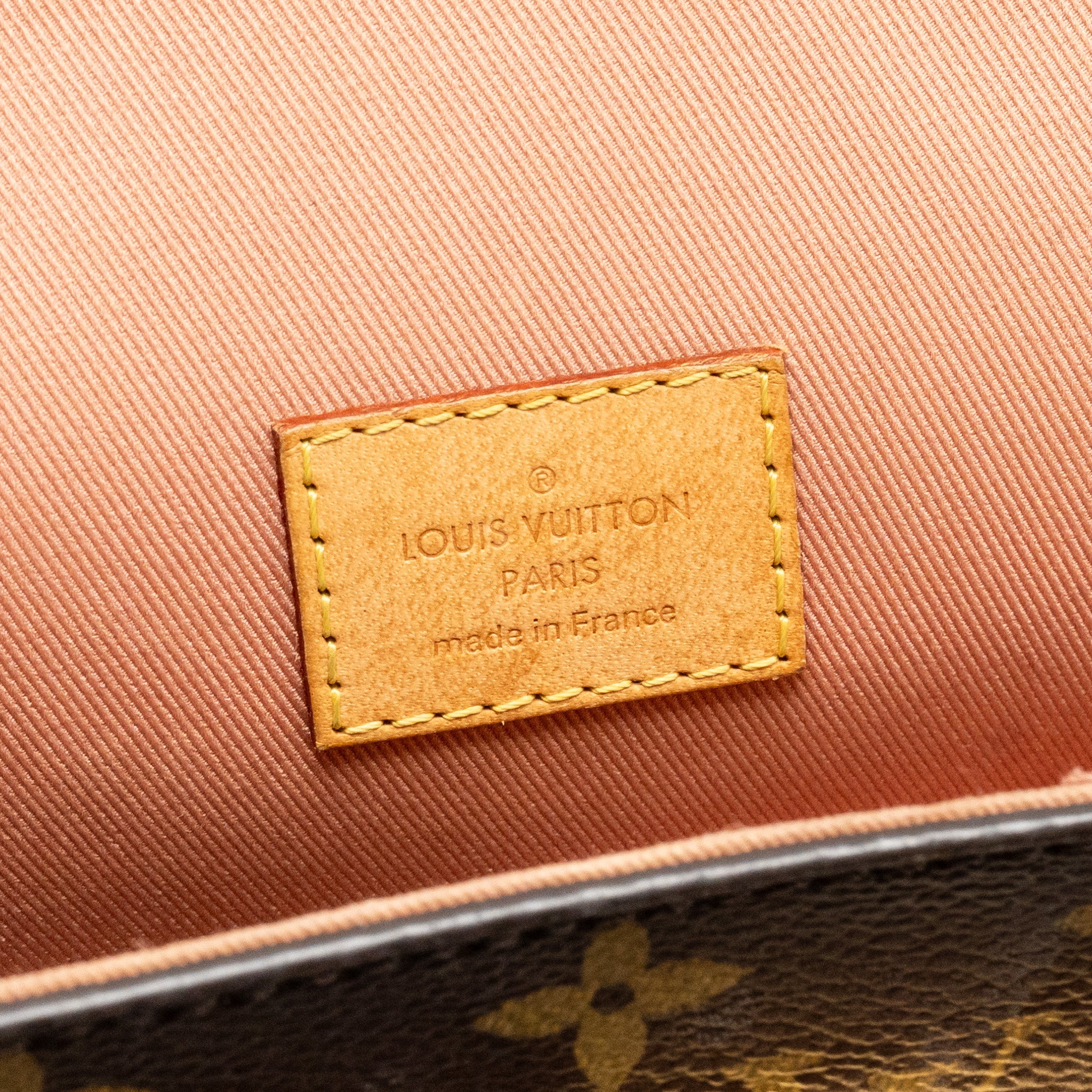 LOUIS VUITTON CLUNY BB MONOGRAM CANVAS WITH PINK STRAP GHW