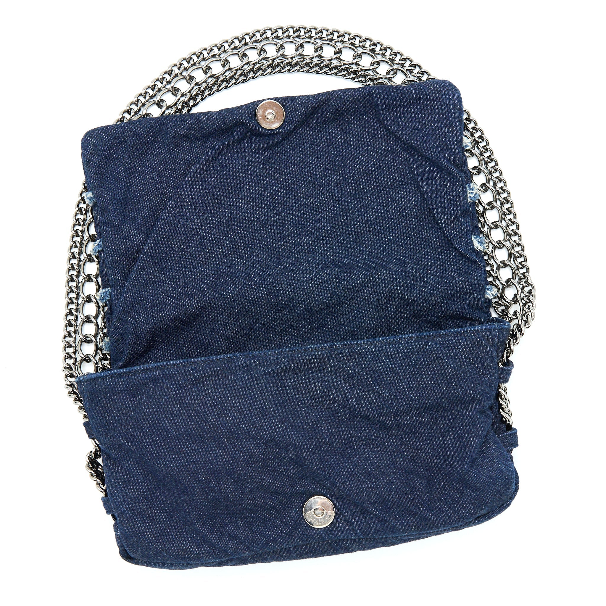 CHANEL SMALL DENIM SHOULDER BAG SHW