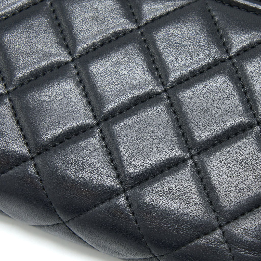 CHANEL BOY WALLET ON CHAIN LAMBSKIN BLACK SHW