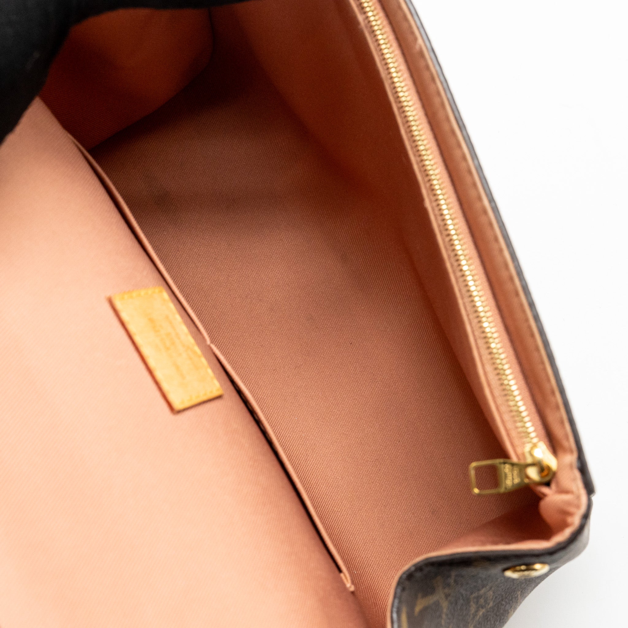 LOUIS VUITTON CLUNY BB MONOGRAM CANVAS WITH PINK STRAP GHW