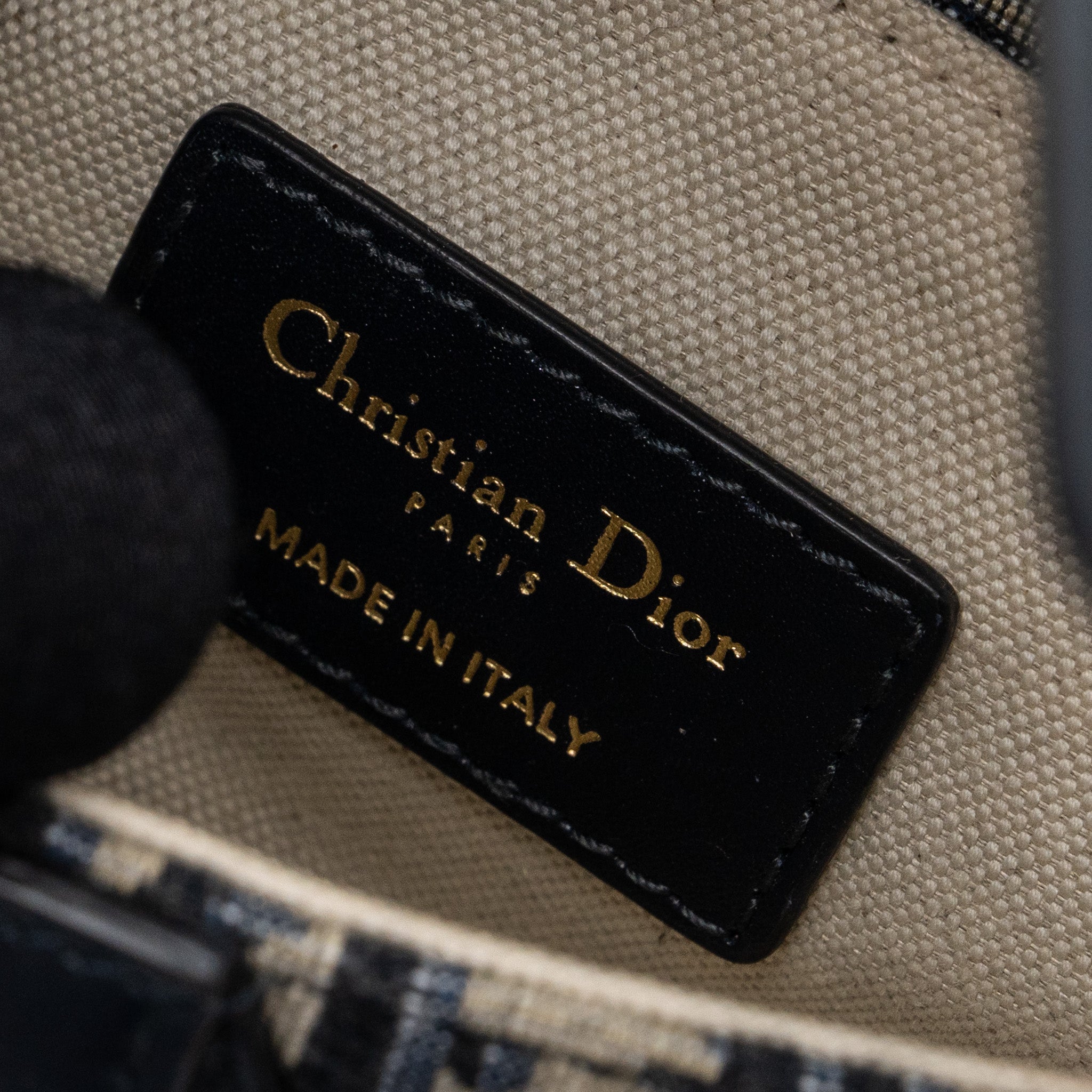 DIOR MINI SADDLE BAG BLUE OBLIQUE JACQUARD GHW