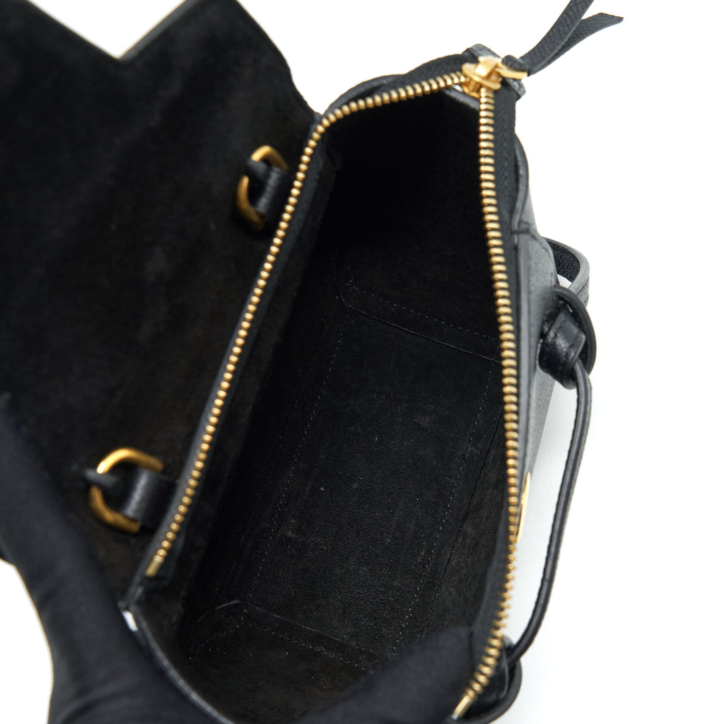 CELINE PICO BELT BAG CALFSKIN BLACK GHW