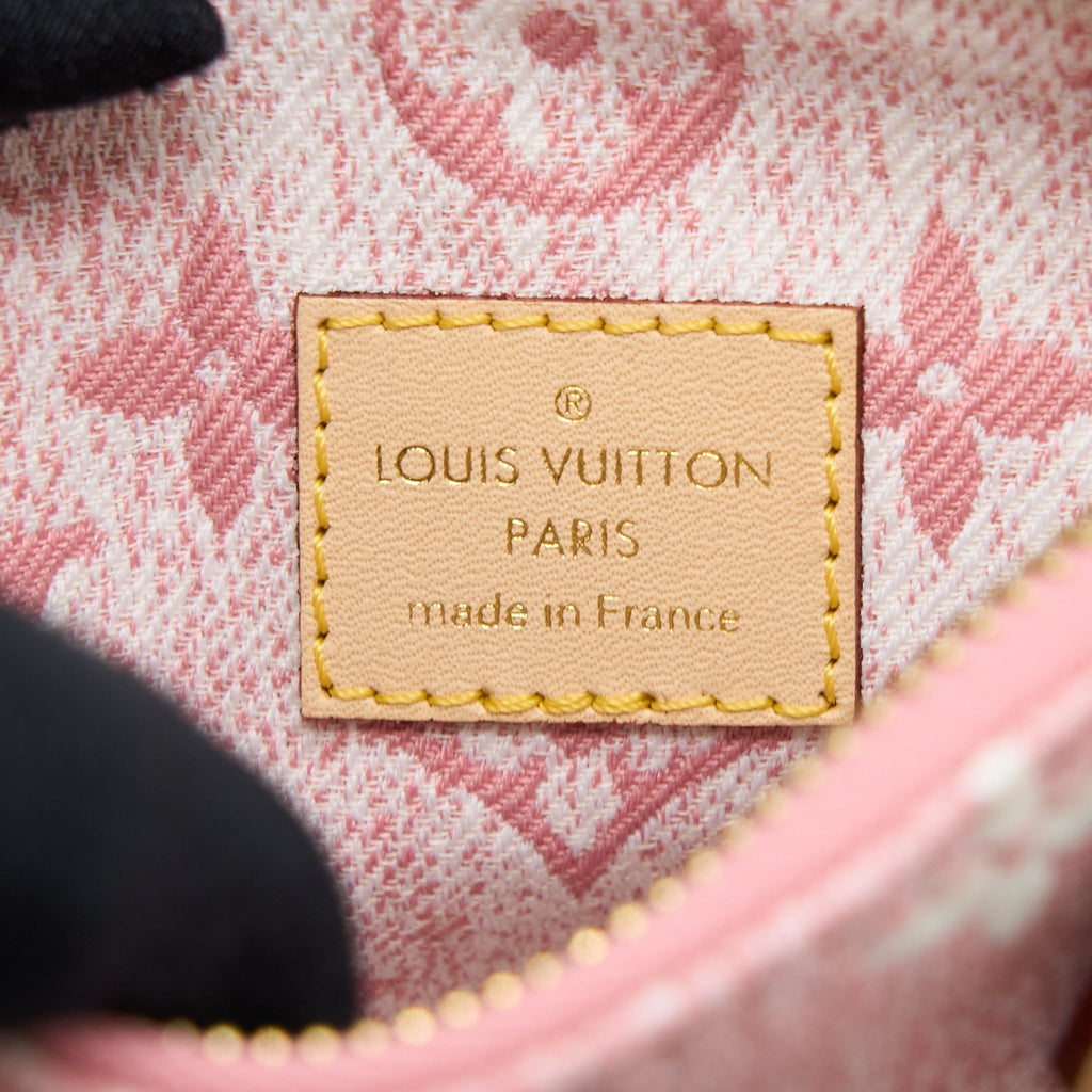 LOUIS VUITTON NANO SPEEDY MONOGRAM JACQUARD DENIM PINK GHW (NEW VERSION)