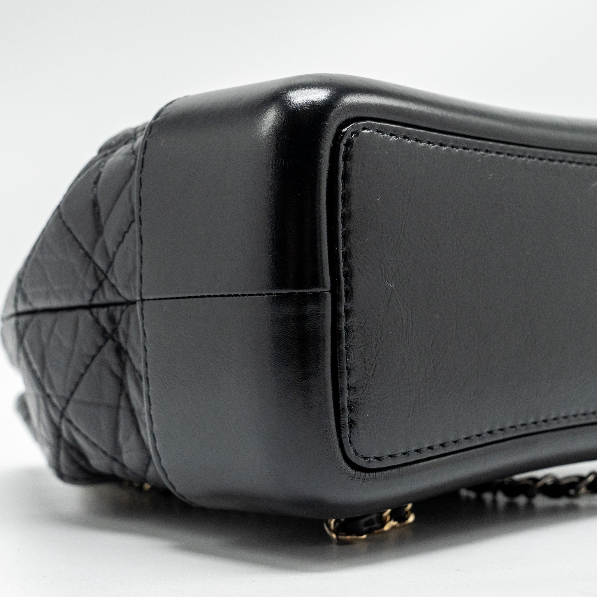 CHANEL SMALL GABRIELLE BACKPACK CALFSKIN BLACK MULTICOLOUR HARDWARE (MICROCHIP)