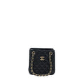 CHANEL MINI BUCKET TOTE BAG CAVIAR BLACK LGHW (MICROCHIP)