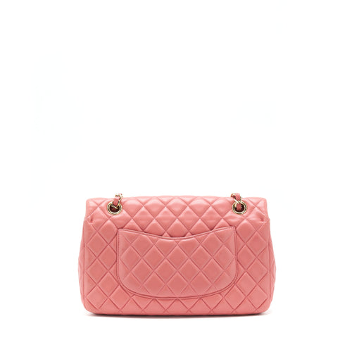 CHANEL LIMITED CHARM FLAP BAG LAMBSKIN PINK LGHW