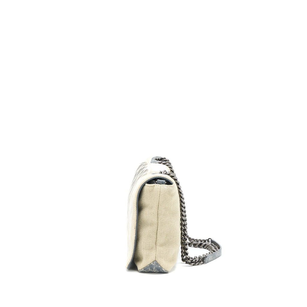CHANEL GRAFFITI BAG FABRIC MULTICOLOUR RUTHENIUM SHW