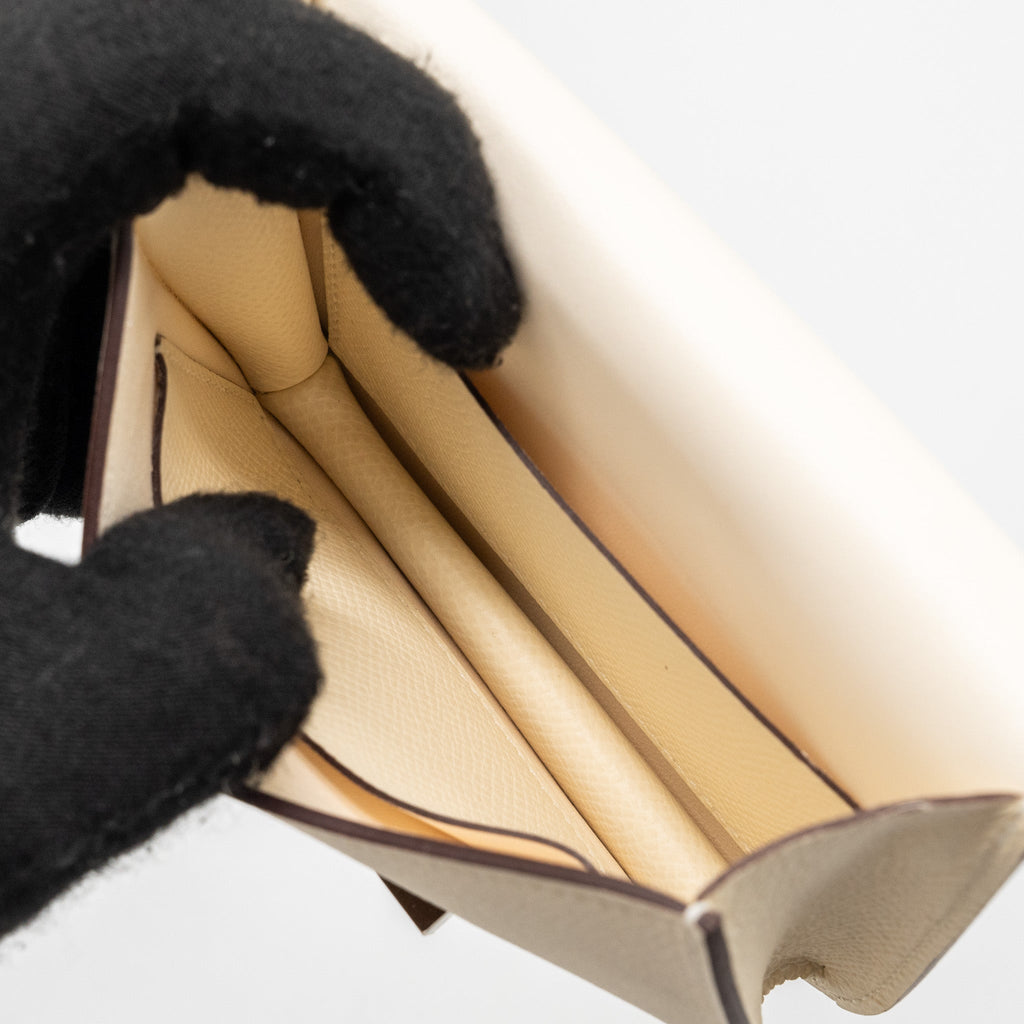 HERMES CONSTANCE SLIM EPSOM NATA / LIME SHW