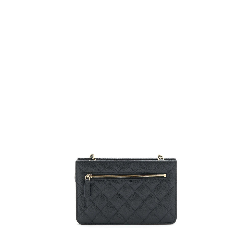 CHANEL MINI CROSSBODY BAG CAVIAR BLACK GHW