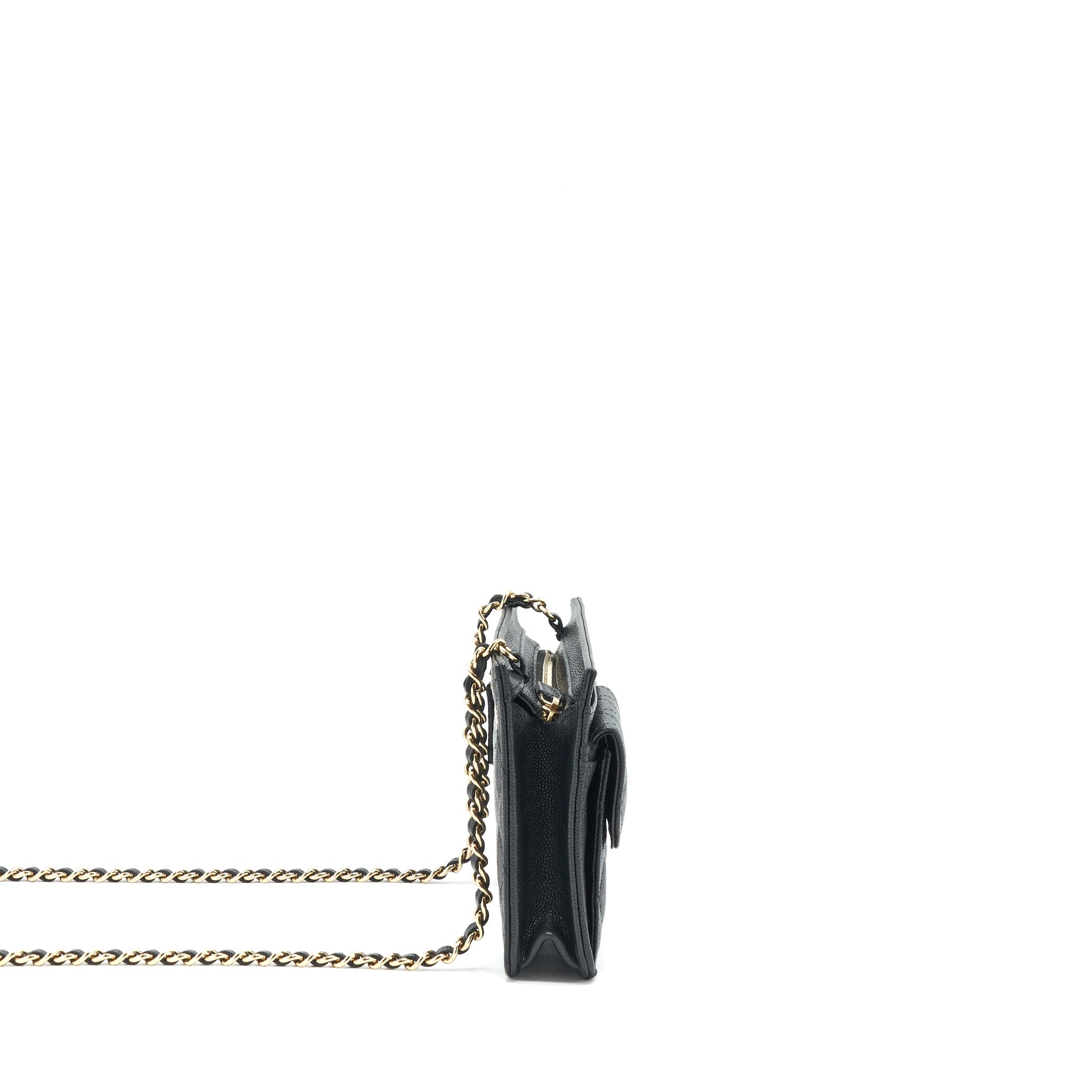 CHANEL MINI CROSSBODY BAG CAVIAR BLACK GHW
