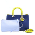 DIOR DIORISSIMO TOTE BAG BLUE/MULTICOLOURED SHW