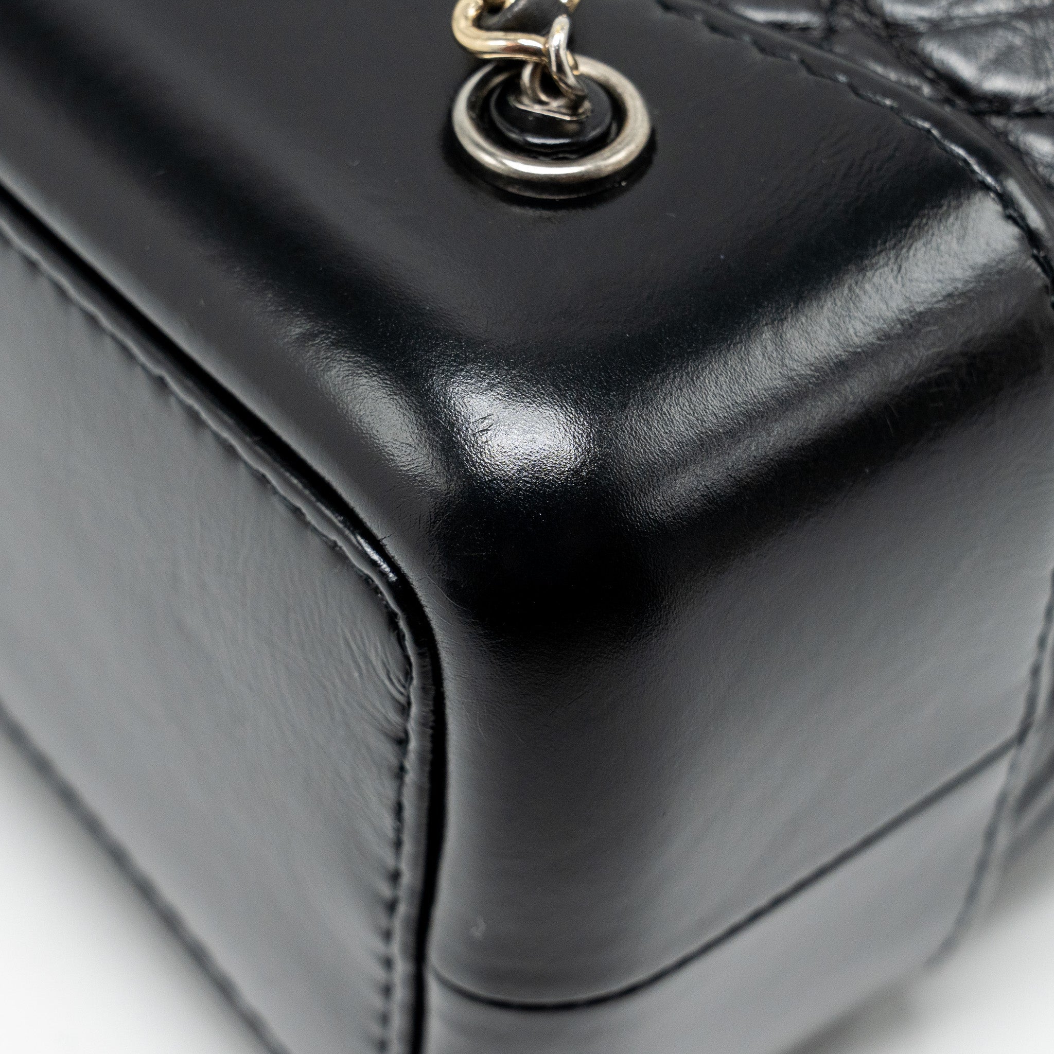 CHANEL SMALL GABRIELLE BACKPACK CALFSKIN BLACK MULTICOLOUR HARDWARE (MICROCHIP)