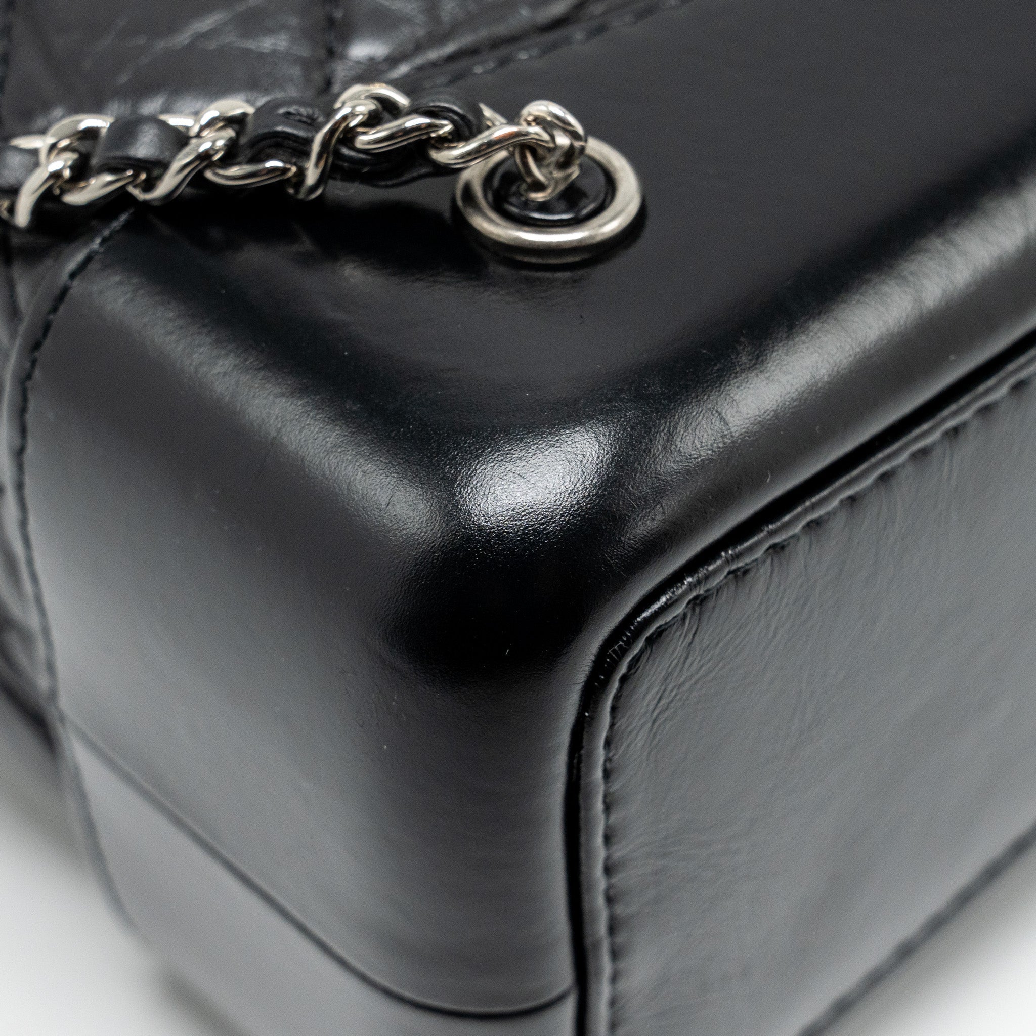 CHANEL SMALL GABRIELLE BACKPACK CALFSKIN BLACK MULTICOLOUR HARDWARE (MICROCHIP)