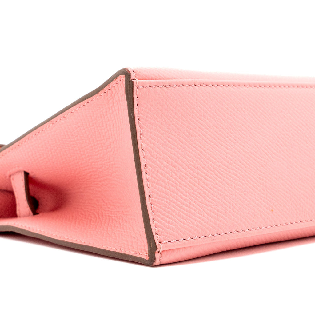 HERMES KELLY POCHETTE EPSOM ROSE CONFETTI SHW