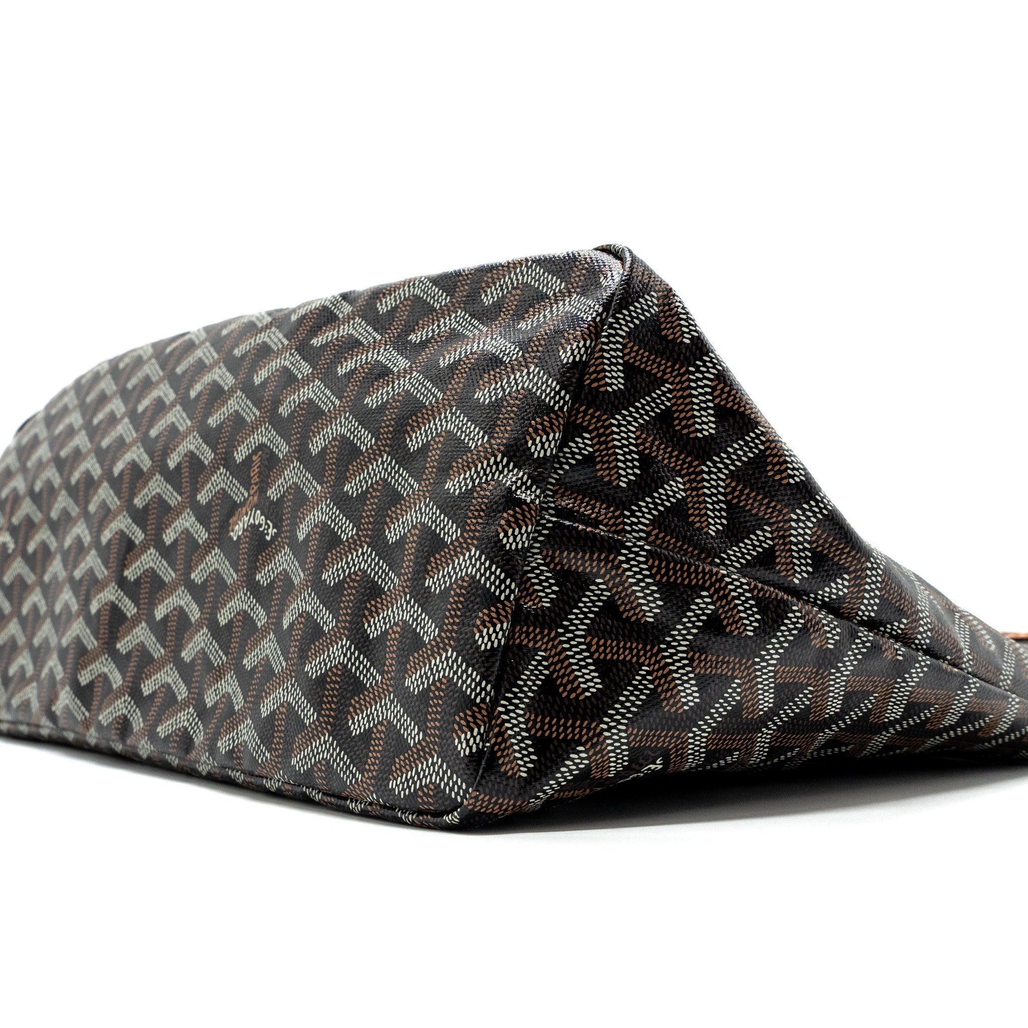 GOYARD BOHEME HOBO BAG CANVAS / CALFSKIN BROWN WITH NECESSARIES BAG ORGANIZER SHW