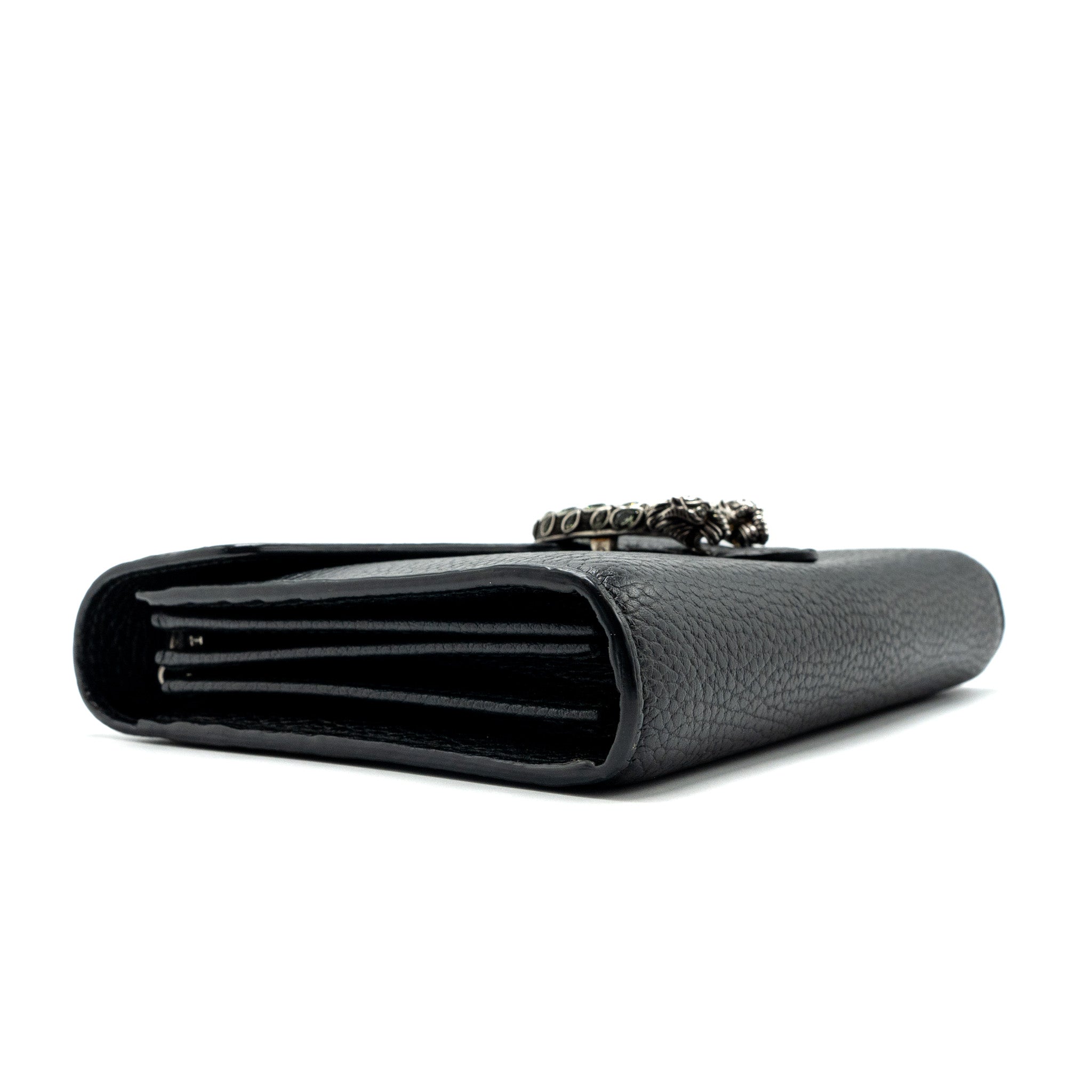 GUCCI DIONYSUS MINI CHAIN BAG CALFSKIN BLACK SHW