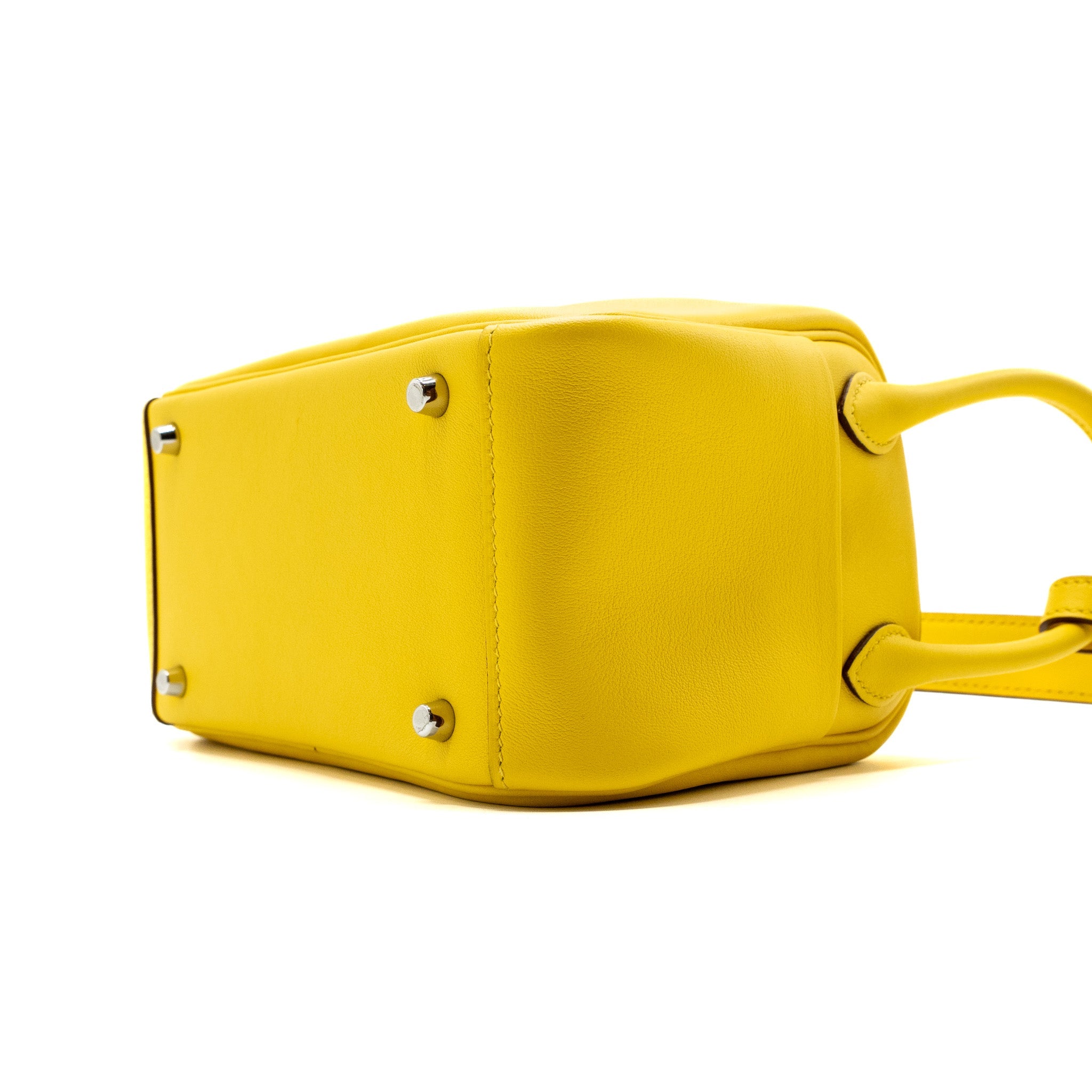 HERMES MINI LINDY SWIFT JAUNE DE NAPLES SHW
