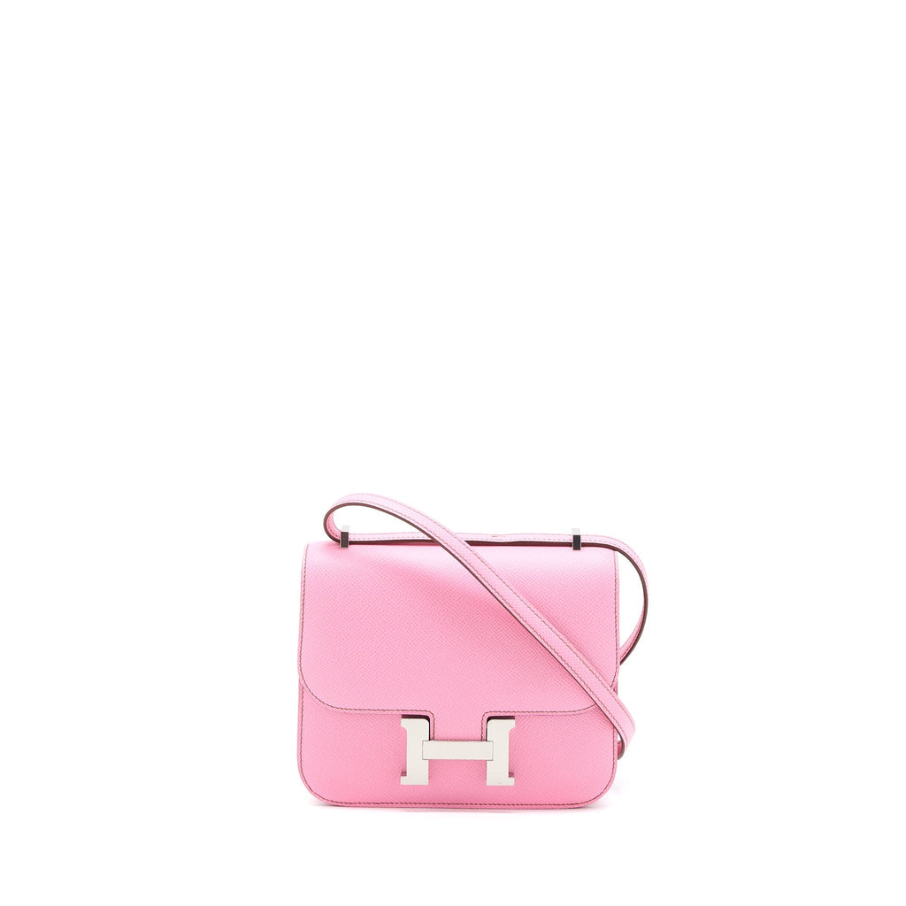 HERMES MINI CONSTANCE EPSOM 5P BUBBLEGUM PINK SHW