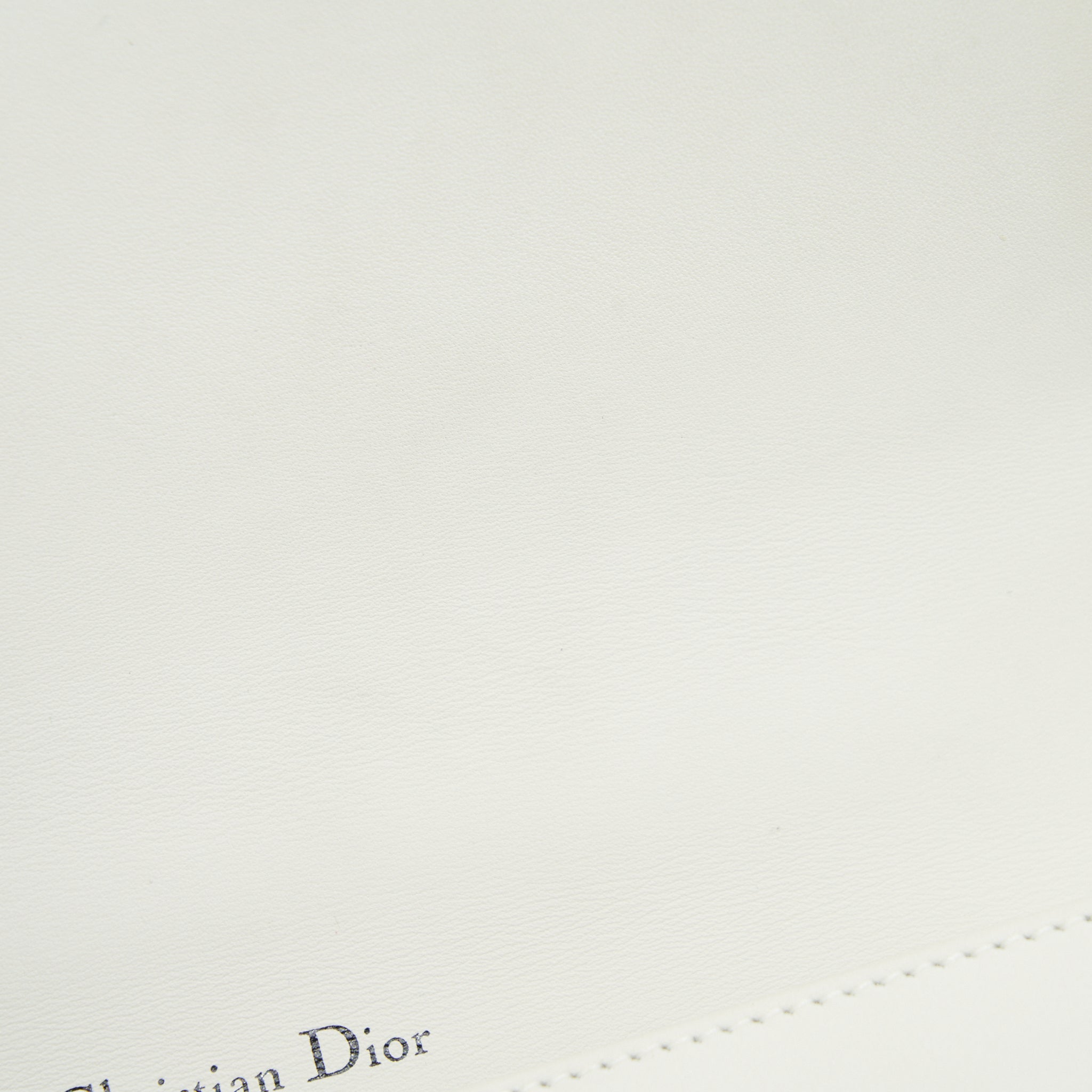 DIOR SMALL STUDDED DIORAMA WHITE WITH BLACK HARDWARE