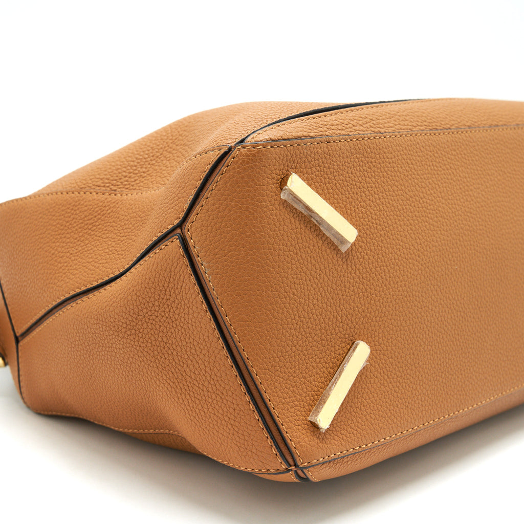 LOEWE PUZZLE BAG IN GRAINED CALFSKIN BROWN