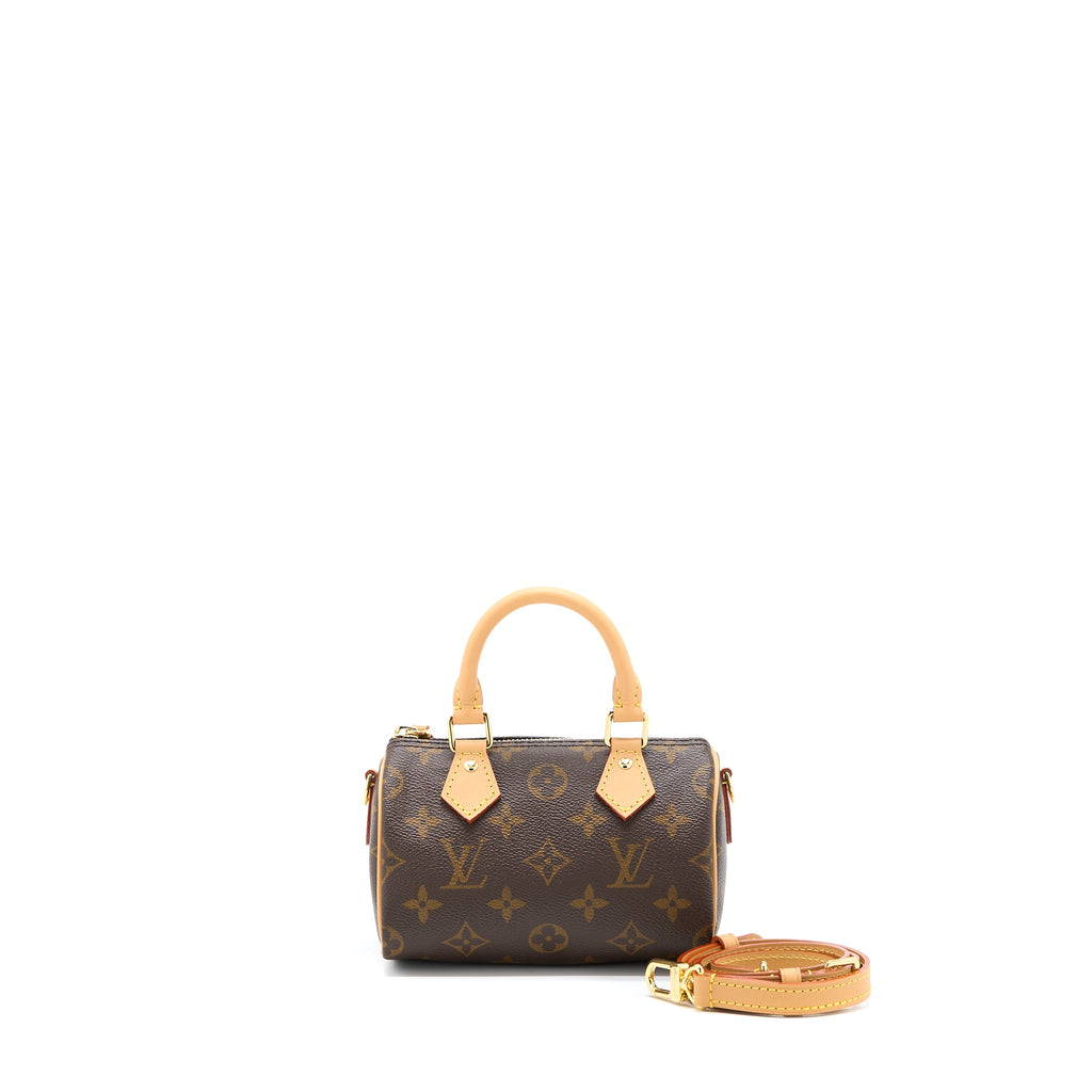 LOUIS VUITTON NANO SPEEDY NEW VERSION MONOGRAM CANVAS GHW