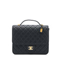 CHANEL 22K LARGE BACKPACK CAVIAR BLACK BRUSHED GHW (MICROCHIP)