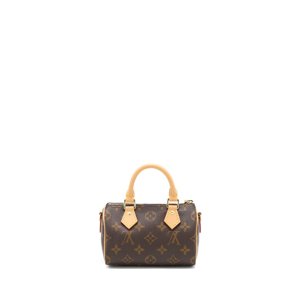 LOUIS VUITTON NANO SPEEDY NEW VERSION MONOGRAM CANVAS GHW