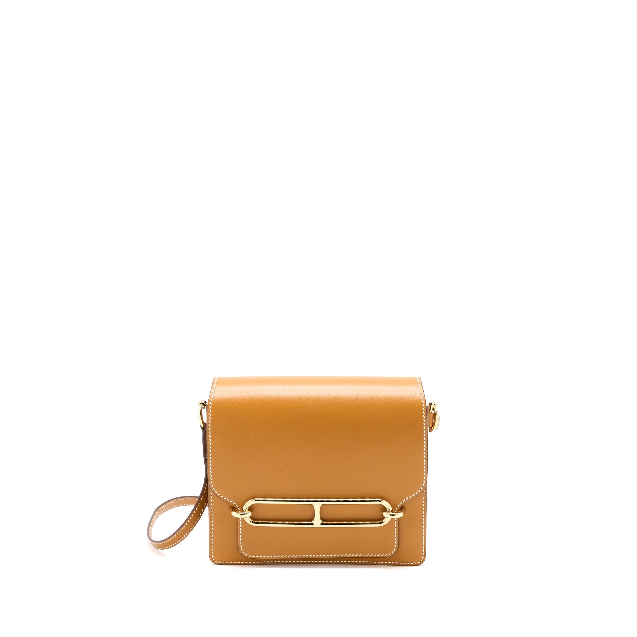 HERMES MINI ROULIS VEAU BUTLER GOLD GHW