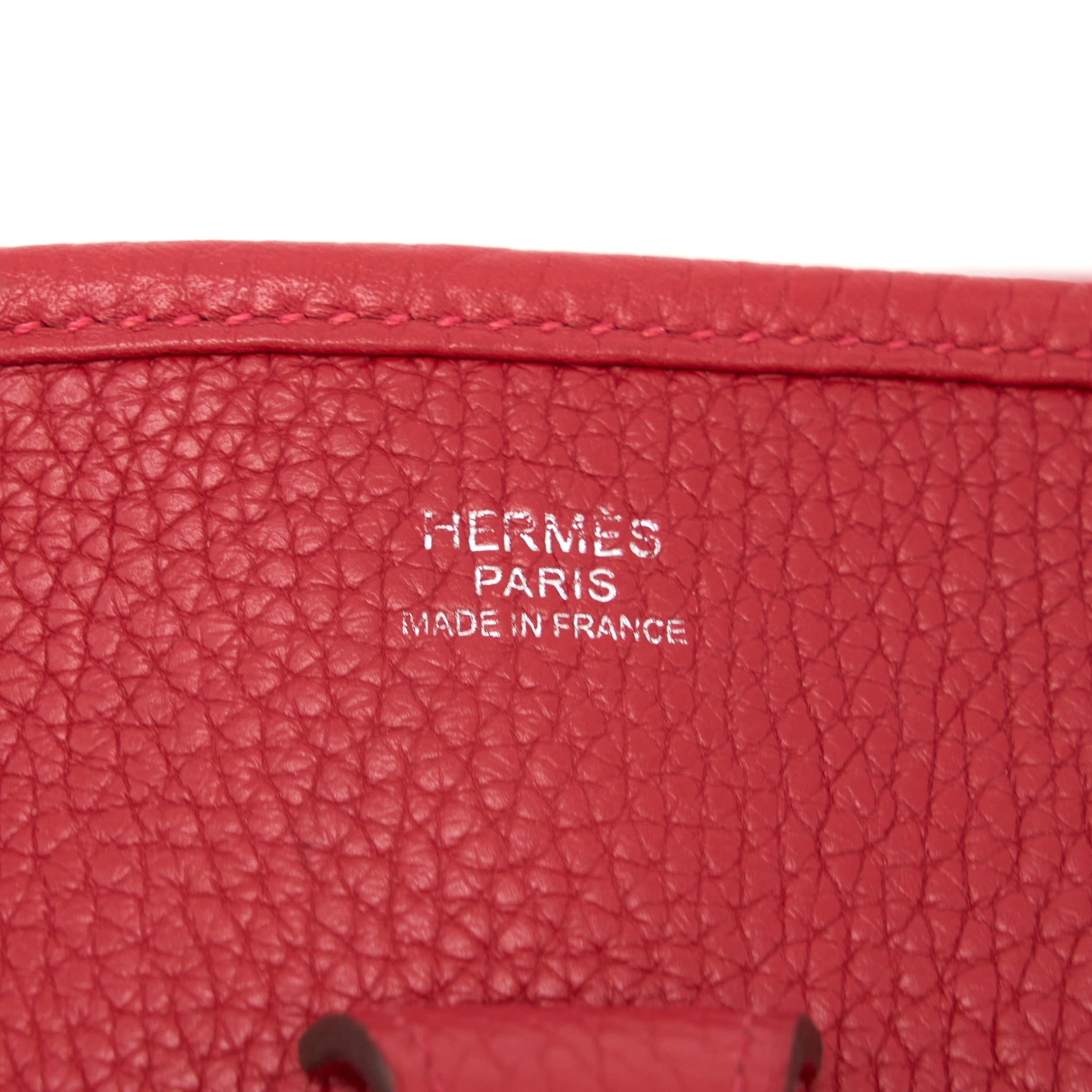 HERMES EVELYN 29 CLEMENCE RED SHW